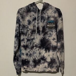 Maui and Sons Men’s Monochrome Tie-Dye Sweatshirt Hoodie